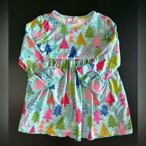 Ruffle Girl Festive Tree Dress